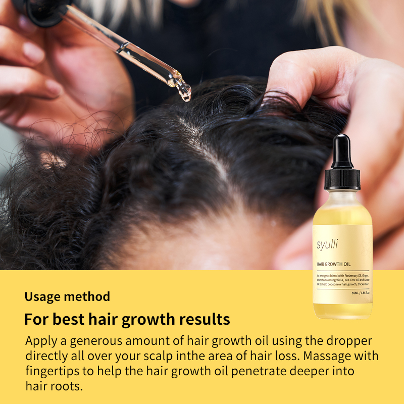 Minyak Penumbuh Rambut Syulli | Minyak Anti Rambut Rontok Rosemary & Jahe | Merangsang Folikel