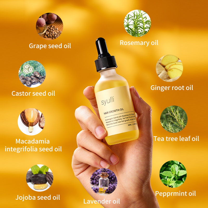 Minyak Penumbuh Rambut Syulli | Minyak Anti Rambut Rontok Rosemary & Jahe | Merangsang Folikel