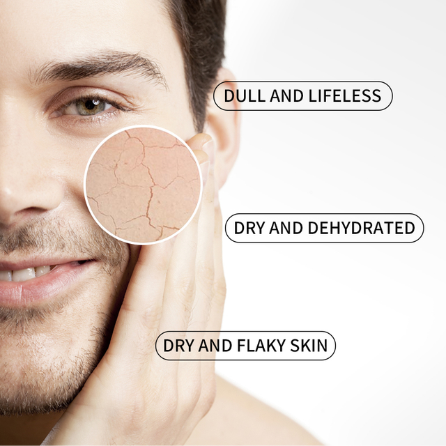 Set Perawatan Kulit Pria Organik Pembersih Wajah dengan Balsem Pelembab Pengelupasan Pertahanan Lingkaran Hitam