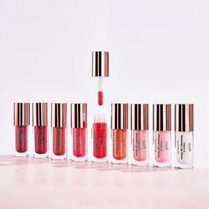 Label pribadi OEM 6 WARNA Warna mengkilap organik Lip Gloss mini Nude Shimmer