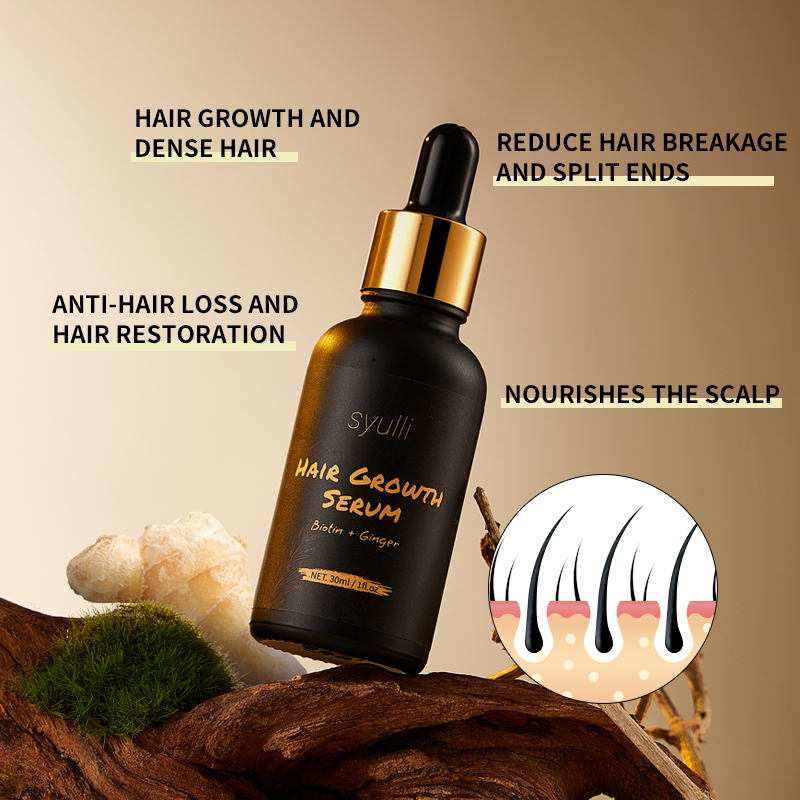 Serum Penumbuh Rambut Herbal dengan Biotin & Jahe