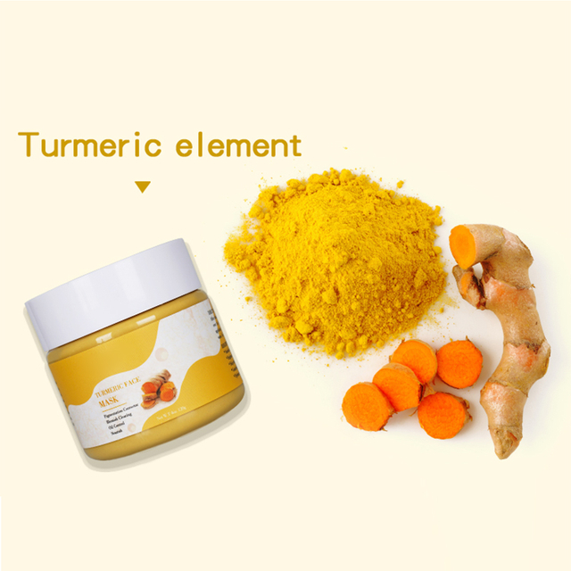 Masker Wajah Tanah Liat Kunyit Label Pribadi