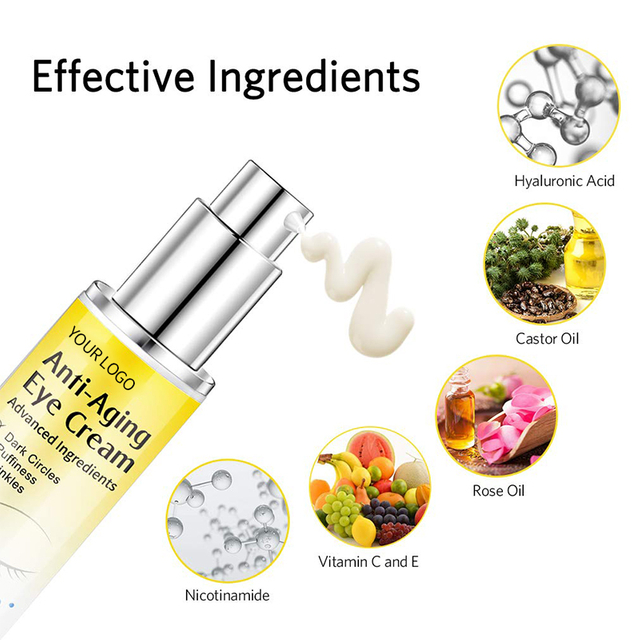 Krim Mata Anti Penuaan Kustom OEM